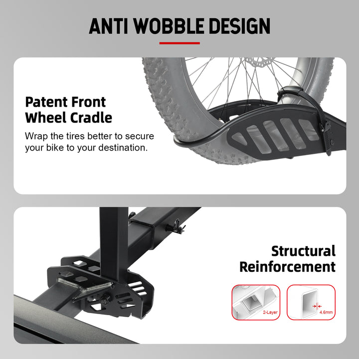 Bike rack hot sale cradle